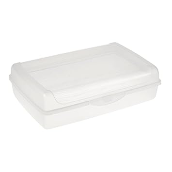 keeeper Frischhaltedose mit Klickverschluss, 30 x 20 x 8,5 cm, 3,75 l, Luca Maxi, Transparent