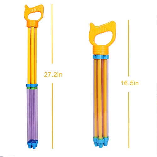 TNELTUEB Water Guns Super Water Blaster Soaker Gun Summer Fun Outdoor Swimming Pool Games Toys for Boys Girls Adults (2 Pack )