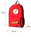 Timmor Flashs Logo Red Boys Canvas Schoolbag, Lightweight and Durable Backpack for Kids.