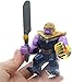 Super Heroes Avengers Infinity War Thanos Gold Plated Infinity Gauntlet with 24Pcs Power Stones Gems Building Blocks Figures decool0269 sy1099-2
