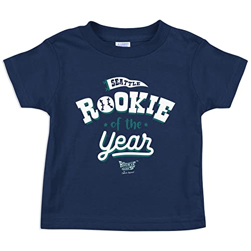 Rookie of The Year Baby Apparel for Seattle Baseball Fans (NB-7T) (Navy Toddler Tee, 4T) at Amazon