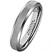 MNH Tungsten Ring 4mm Women Wedding Engagement Band Comfort Fit Beveled Edge Brushed ClassyMNH Tungsten Ring 9mm Women Wedding Engagement Band Comfort Fit Beveled Edge Brushed Classy