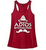 Comical Shirt Ladies Adios Bitchachos Funny Tee Mexico Mexican Racerback