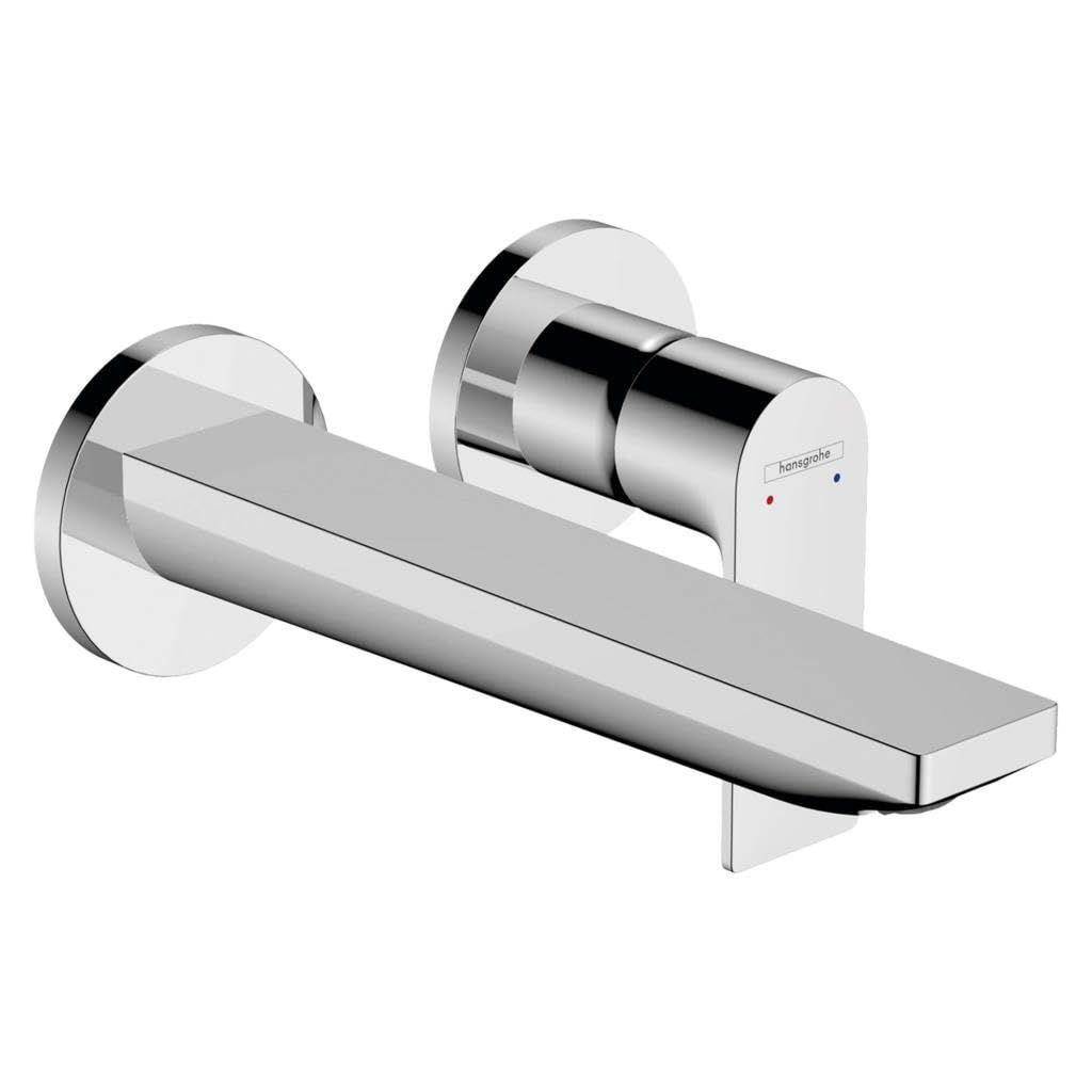Hansgrohe Rebris E Basin Mixer Tap for Concealed Installation Wall-Mounted with Spout 20 cm, Chrome, 72568000 — image 1