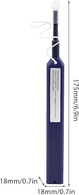 QOTSTEOS 2pc Fiber Optic Cleaner Pen LC MU 1.25mm SC ST 2.5mm Over 800 Cleans view 3