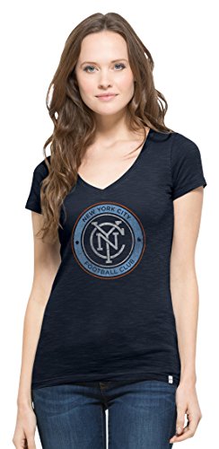 Mls new york city fc women s v-neck scrum tee, large, f…