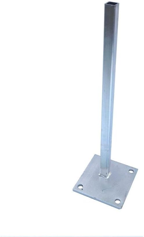 24 in. Zinc-Plated Galvanized Steel Corner Fence Post Concrete Surface Mounting Bracket