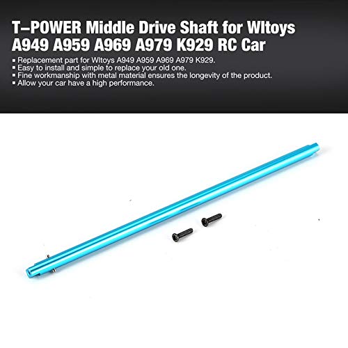 Florenceenid T-Power Middle Drive Shaft for Wltoys A949 A959 A969 A979 K929 RC Car - Thumbnail 5
