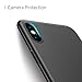 RANVOO iPhone Xs Case, Slim Fit Ultra Thin Hard Plastic Matte Minimalist Cover Anti-Scratch Anti-Fingerprint Case Only for iPhone Xs 5.8 inch (2018), Black