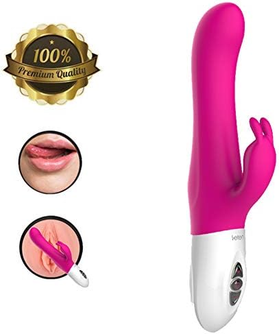 Pd-Vîbratîng-Panites-Panty Tshirt Hand-Held Smart Heating Rabbit Ears Massage Stick Rechargeable Automatic Telescopic Rod Rose Red by Portoo