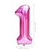WERNNSAI Unicorn Party Decoration Kit - Magical Unicorn Themed Party Supplies for 1st Birthday Baby Girl Including Pastel Banner, Hanging Swirl, Latex Balloon, Giant Number “1” Foil Balloon