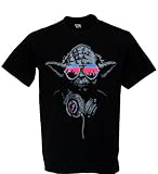 Tshirtmystyle- Yoda Dj Master Hip Hop Jedi Knight Star Wars Man T-shirt-Pink-Xlarge