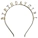 Hey Hey Hooray New to Amazon Birthday Girl' Gold Metal Headband / Crown