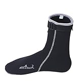 3MM Neoprene Socks Wetsuits/Water Sports Socks/Snorkel Fin Socks/High Top Underwater Socks Anti-Slip Socks for Scuba Diving, Snorkeling, Paddling, Boarding, Jet Skiing, Surfing&amp;More Both Men and Women