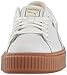 PUMA Women's Basket Platform Core Sneaker, Puma White-Puma White,7.5 M US