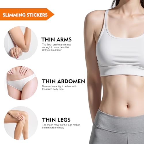 30 Natural Slimming Navel Patches - Abdominal Patch Burns Fat and Reduces Waist, Easy Application Treatment for Shaping Abdomen and Belly