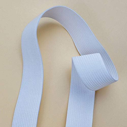 Leline's Elastic Spool, Knit Elastic Band for Sewing, 1 Inch x 5 Yard, White