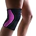 Athlos Fitness Knee Sleeves for Compression and Joint Pain Relief - Neoprene Sleeves for Fitness Weightlifting Powerlifting Sports and Squats 5 mm (2 Per Pack) (Black/Pink, S)