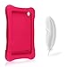 Fintie Shock Proof Case for Amazon Fire (Previous 5th Generation, 2015 7 inch) - Ultra Light Weight Shock Proof Kids Friendly Cover, Magenta