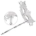 Coxeer Masquerade Mask on Stick Halloween Mask Metal Laser Cut Venetian Mask
