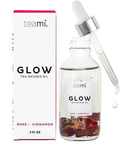 Teami Glow Jojoba Face Oil - Our 100% All-Natural Anti Aging, Antioxidant Formula Fights Wrinkles and Protects Skin While it Softens and Hydrates with Coconut Oil, Camellia Seed, and Vitamin E (2oz)