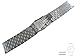 24mm Watch Bracelet Watchband Strap Stainless Steel Silver Black Titanium Brushed 5 Row Super Engineer II Individual Brick Removed Link Free Spring Bar Secure Clasp Buckle JRRS7777 (Titanium)