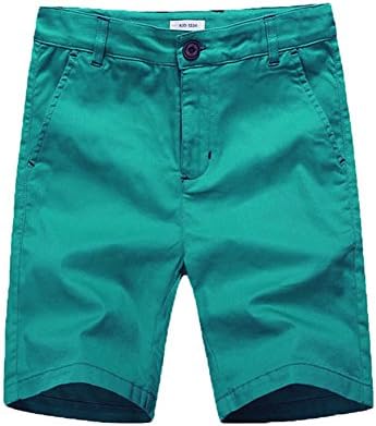 Boys Shorts with Adjustable Waist School Chino Shorts for Kid 4-14 Years, 6 Colors to Choose