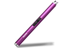 MeeToo Candle Lighter Electric Lighter Rechargeable USB Type-C Lighters for Candle BBQ Camping Fireworks (Purple)
