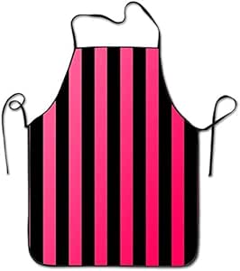 Delantal Llynice con estampado de cebra, impermeable, ajustable, para
