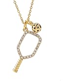 OSIRIDEH2 Pickleball Necklace, PB Gifts for Women, Valentine's Day & Bday