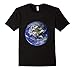 Mens Planet Earth North America Globe Space Globe Tee T Shirt Large Black