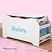 DIBSIES Personalization Station Personalized Dibsies Kids Toy Box with Book Storage - Girls (White)