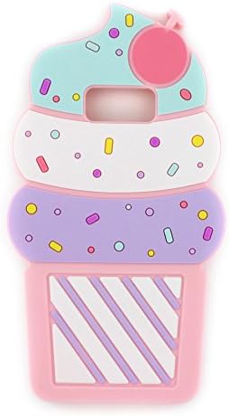Galaxy S8 Plus Case, 3D Cute Cartoon Cherry Cupcakes Ice Cream Shaped Soft Silicone Case Bumper Back Cover for Samsung Galaxy S8 Plus S8+ (6.2" Inch) 2017 Release (Pink)