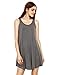 ROMWE Women's Sleeveless Summer Swing Tank Sundress Grey XL