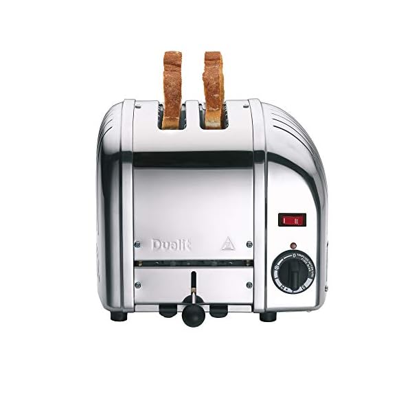 Dualit-Classic-2-Slice-Vario-Toaster-Stainless-steel-hand-built-in-the-UK-Replaceable-ProHeat-elements-Heat-two-or-four-slots-defrost-bread-mechanical-timer-Replaceable-partsDualit-Classic-2-Slice-Var Dualit Classic 2 Slice Vario Toaster - Stainless Steel, Hand Built in the UK - Replaceable ProHeat Elements - Heat Two…