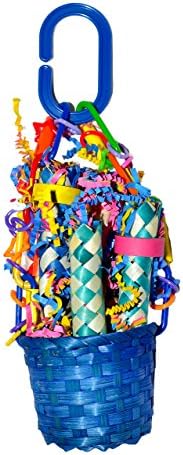 Basket Buffoonery Bird Toy For Medium to Small Birds By Parrot Kook USA