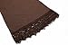 MiYang Women's Long Sleeve A-line Lace Stitching Trim Casual Dress L Brown