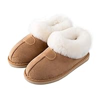 GaraTia Winter House Slipper Waterproof Antiskid Lovers Slippers Cotton Shoes Camel XX-Large