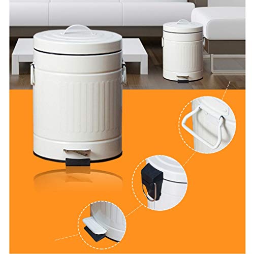 PedalStyle Retro Covered Trash Can, Home Bathroom Living Room Kitchen