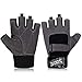 Trideer Workout Gloves, Full Palm Protection & Extra Grip,Rowing Gloves, Gym Gloves for Weight Lifting, Training, Fitness, Exercise (Men & Women) (Grey, XL (Fits 8.3-9.0Inches))