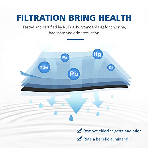 4 Refrigerator+Replacement+UKF8001AXX+Crystala+Filters