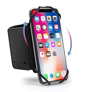 Hianjoo Hardlooparmband, 360 graden draaibaar, sportarmband, mobiele telefoon met reservearmbanden, sportarmband…