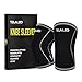 TELALEO Knee Sleeves (1 Pair), 7mm Thick Compression Knee Braces Offer Strong Support for Heavy-Lifting, Squats, Gym and Other Sports-L