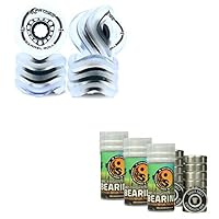 Fathom by Shark Wheel 70MM 4-Piece Skateboard Wheel w/ Shiver 8-Piece Bearings