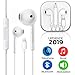 iSuperfine Earbuds, Microphone Earphones Stereo Headphones Noise Isolating Headset Compatible with iPhone X/XS/Max/XR/8/Plus/7/Plus Earphones (White)thumb 1