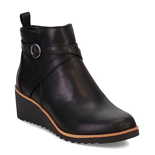 LifeStride Womens Zinfandel Ankle Boot, Black, 11 US