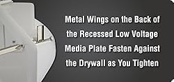 DATA COMM Electronic 45-0031-WH Recessed Low