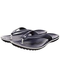 Crocs Men's and Women's Crocband Flip Flop   Casual and Sporty Sandal   Lightweight Beach and Shower Shoe