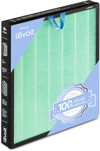 LEVOIT Genuine Vital 100S-P Air Purifier Toxin Absorber Replacement Filter, Supports HEPA Sleep Mode, High-Efficiency Activated Carbon for Removal of Odor, Pollen, Vital 100S-RF-TX, Green, 1 Pack