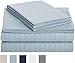 Amazon Basics Deluxe Microfiber Striped Sheet Set, Spa Blue, Twin XL